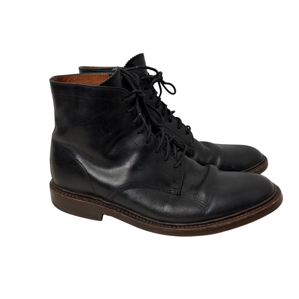 Frye Boots Mens Size 8 D Jones Black Leather Lace Up Made in Mexico